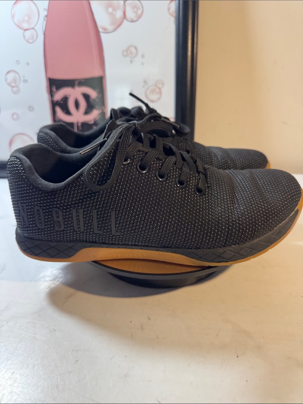 NOBULL Unisex Outerwork Black Training Shoes w/Gum Sole - Size M6.5 / W8 - Picture 5 of 10